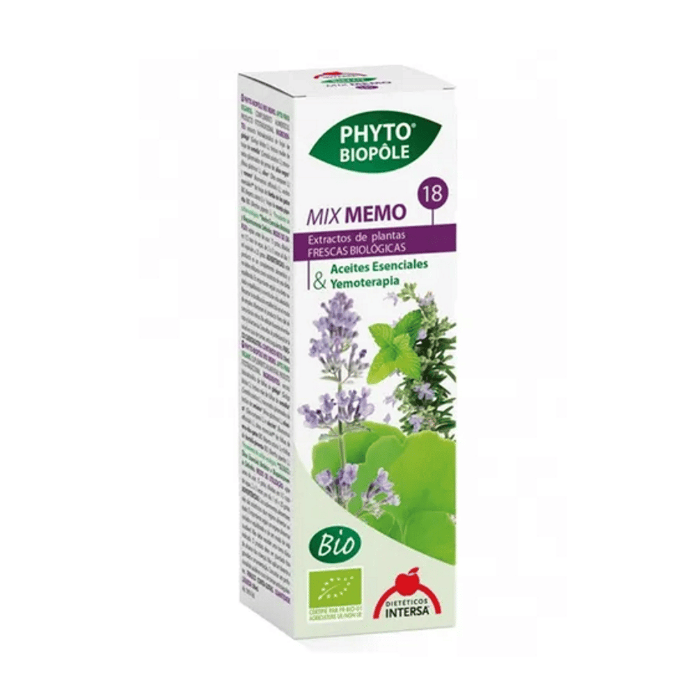 Mix Relax Phytobiopole 50ml Intersa Phyto Biopôle Mix Relax, suplemento alimentar com ingredientes biológicos, vegan