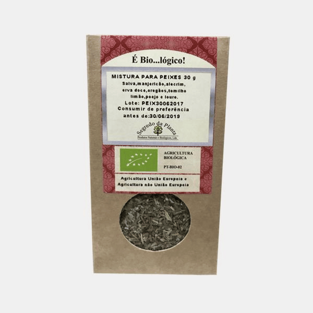 Mistura Ervas Peixe Bio 30gr Mistura para Peixes, biológica