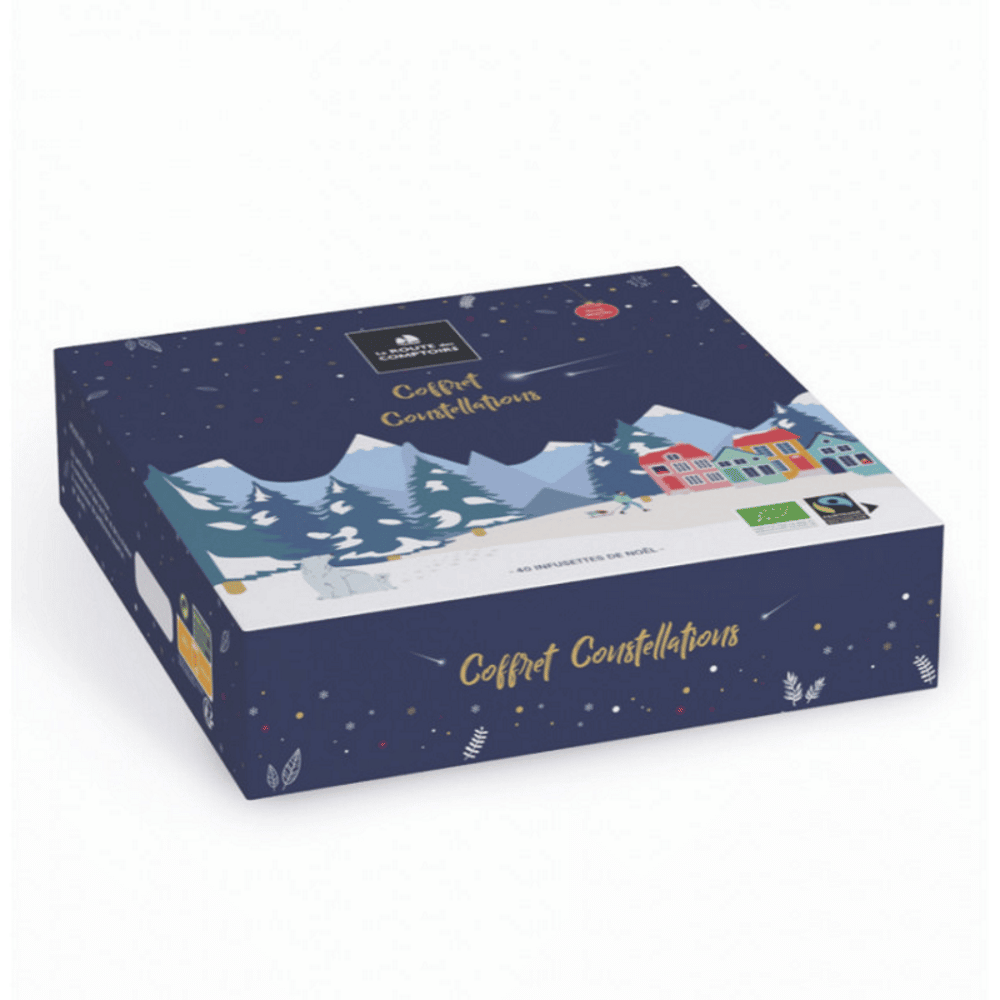 Coffret Constelações Bio 40saq La Route Comptoirs Coffret Constelações, com ingredientes biológicos