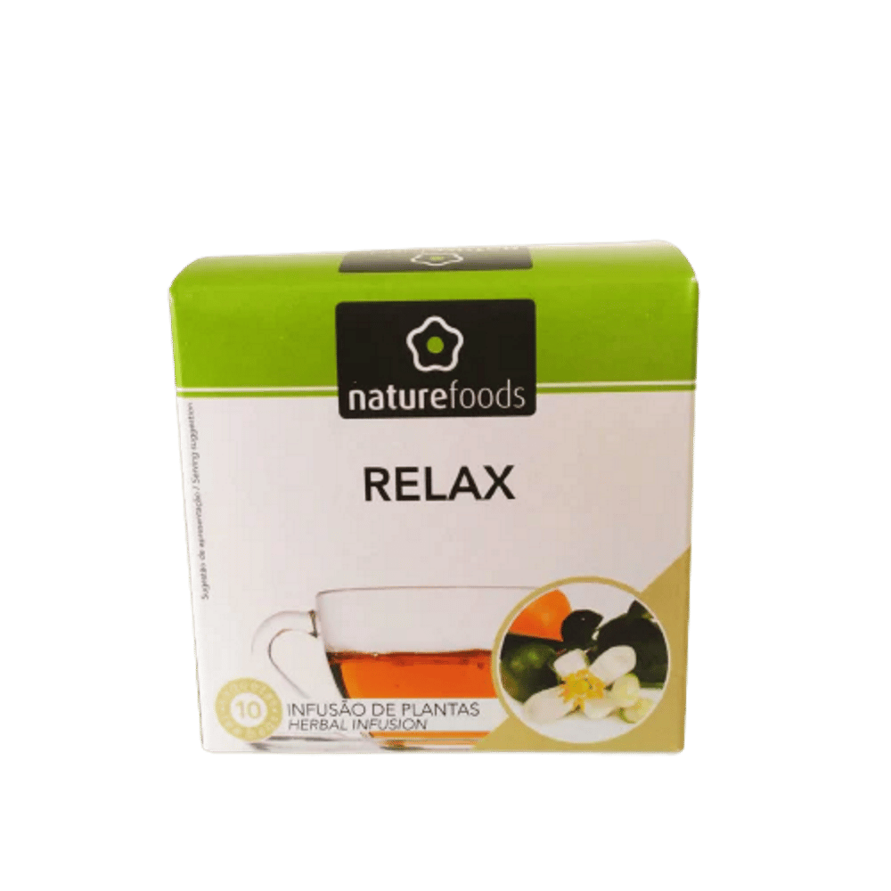 Infusão Relax 10 saq Naturfoods Chá Relax, infusão