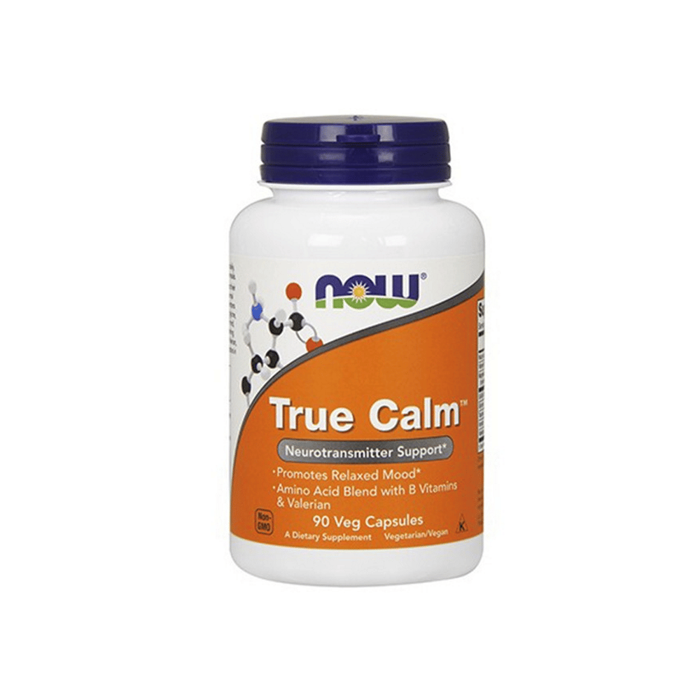 True Calm Amino Relaxer 90 Cap Veg Now True Calm, suplemento alimentar vegan e vegetariano