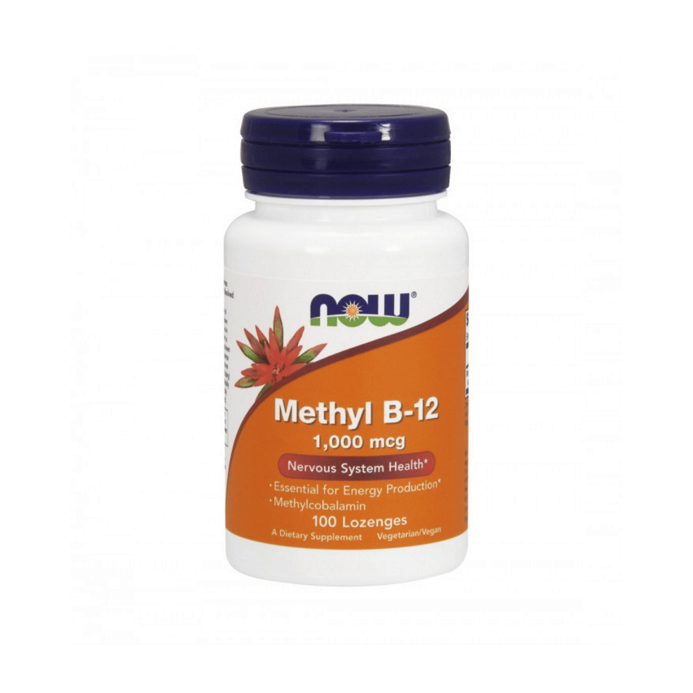 Vitamina B 12 Methyl 1000 mcg 100 losangos mastigáveis Methyl B12, suplemento alimentar vegan e vegetariano