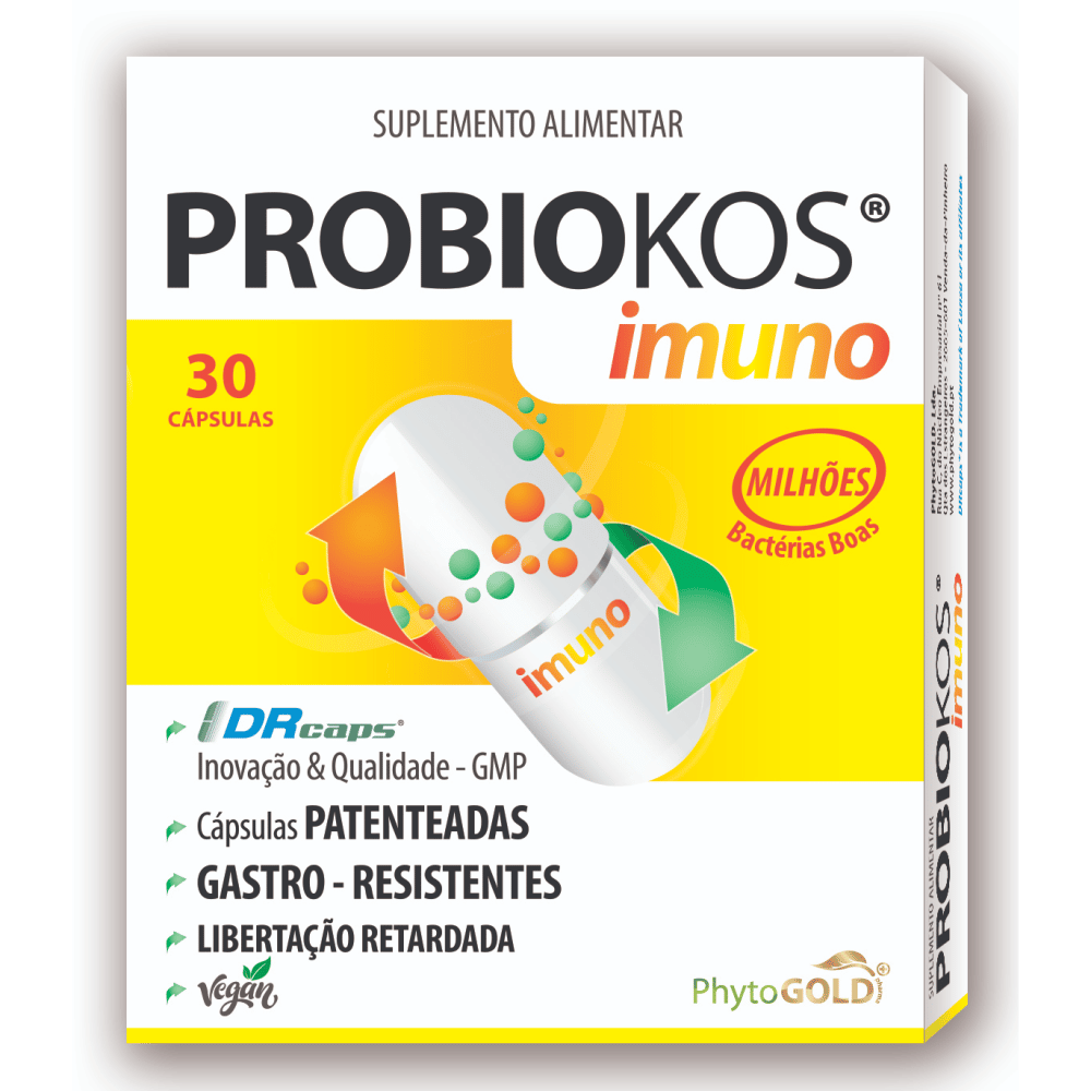 Probiokos Imuno 30 Caps Phytogold Probiokos Imuno-C+Zn, suplemento alimentar