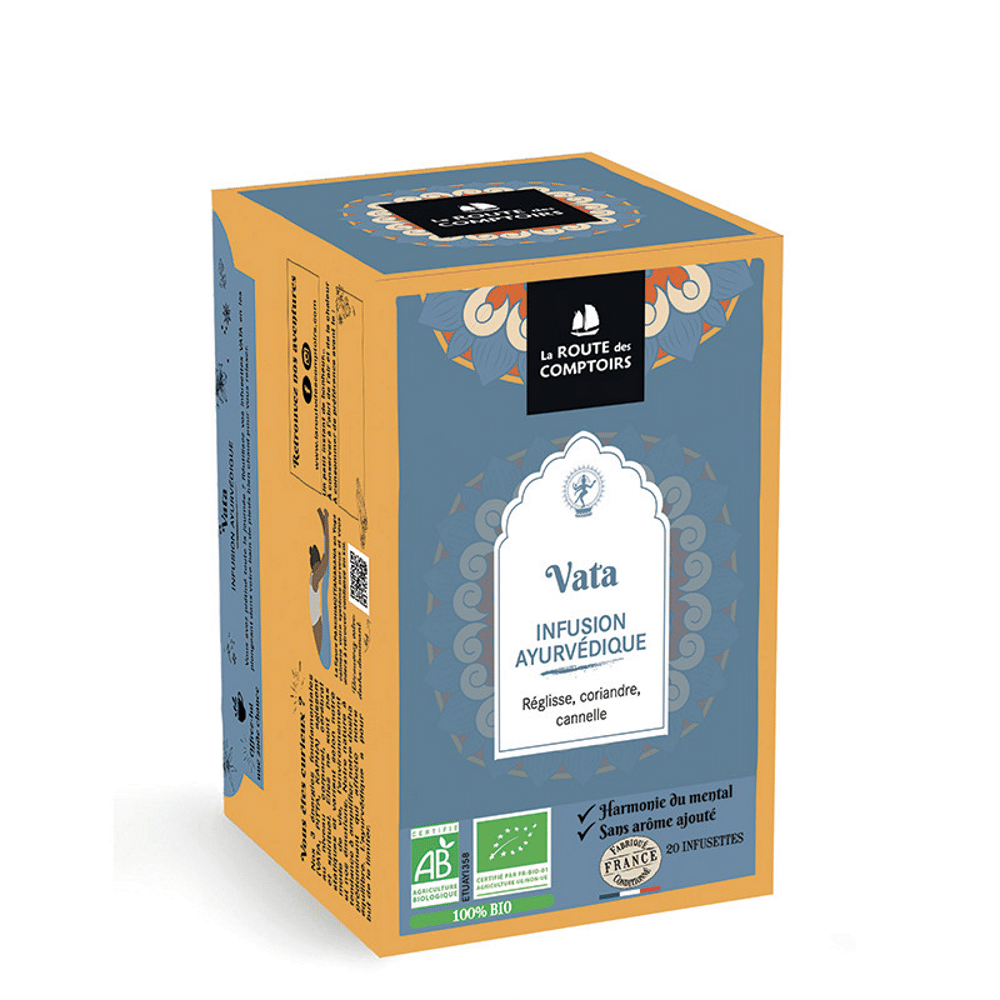 Infusão VATA 20saquetas LR COMPTOIRS Infusão Vata, com ingredientes biológicos