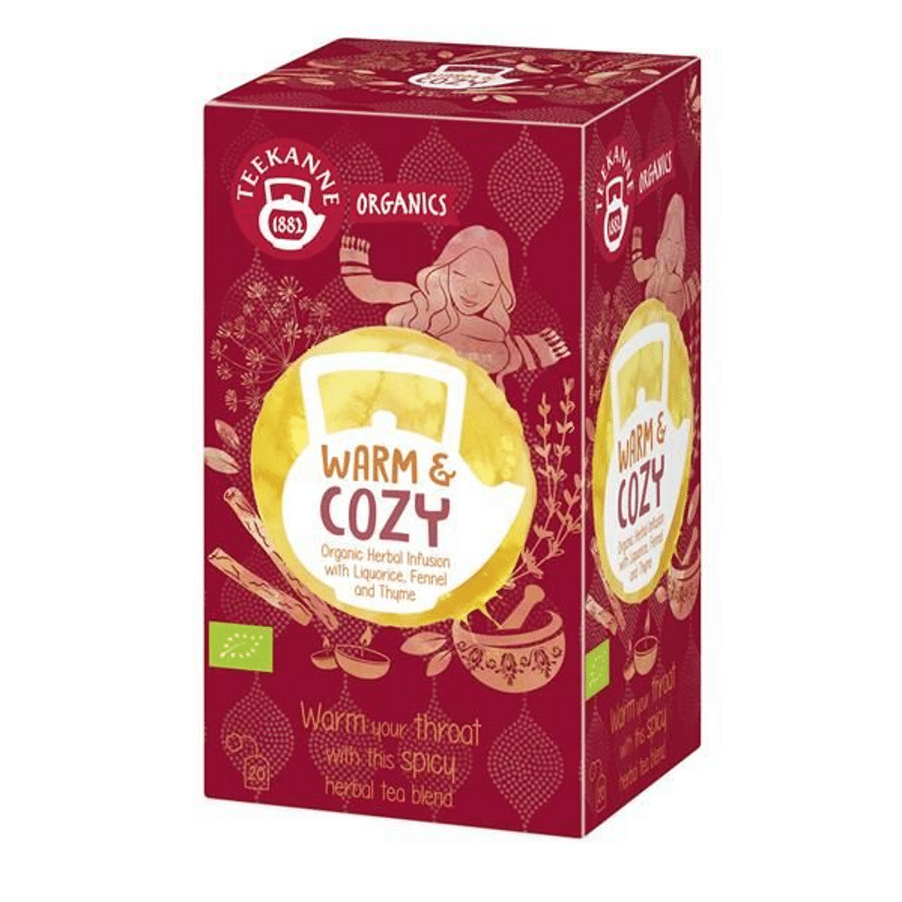 Infusão de plantas e especiarias biológica 20 saquetas Infusão Warm & Cozy, com ingredientes biológicos
