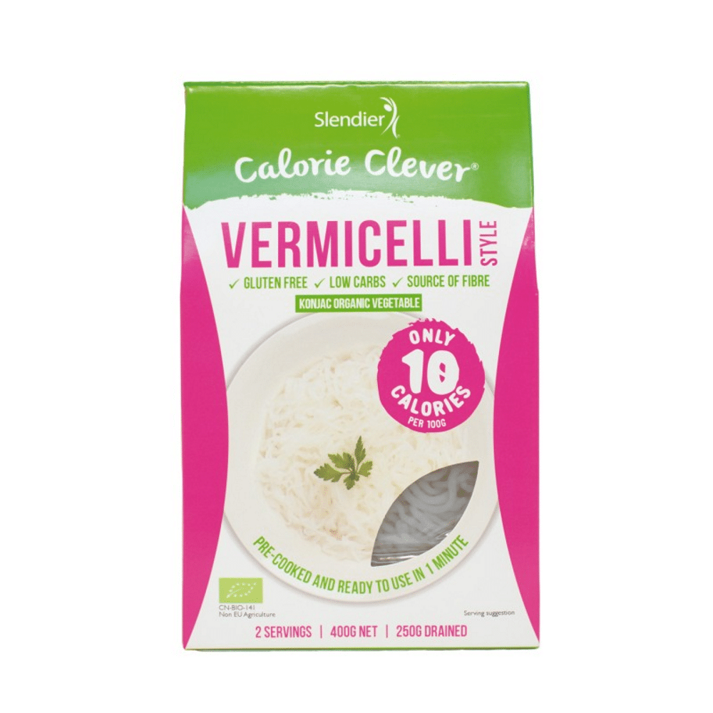Pasta Konjac Vermicelli SG 400gr Bio Slendier Pasta Konjac Vermicelli de agricultura biológica, sem glúten