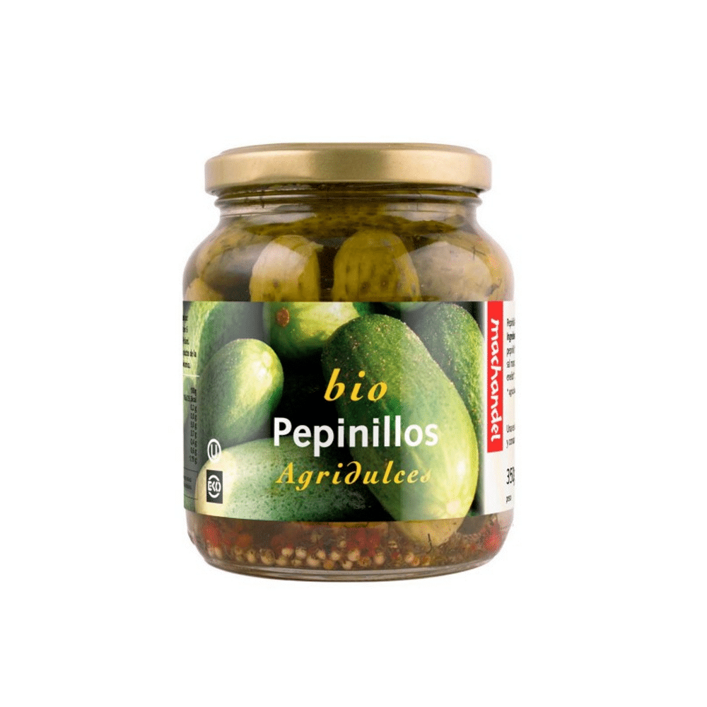 Pepininhos agridoces Bio 350gr Demeter machandel Pepininhos Agridoces com ingredientes biológicos