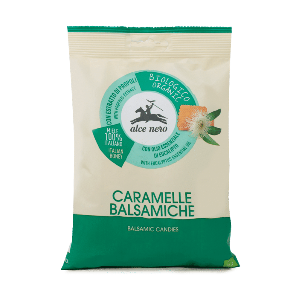 Caramelos Balsamicos com mel + eucalipto + propoleo Bio 100gr Rebuçados Balsâmicos com Mel de Eucalipto e Própolis com ingredientes biológicos