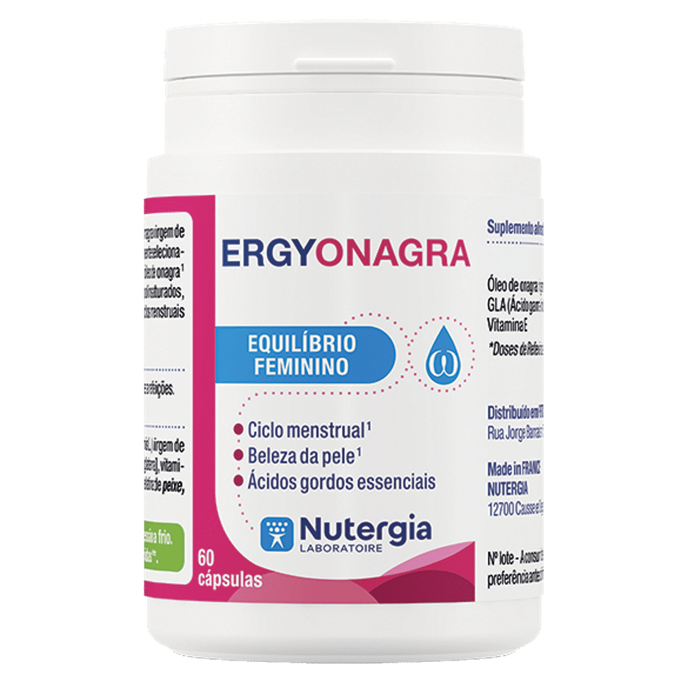 Ergyonagra 60caps Nutergia ERGYONAGRA, suplemento alimentar para saúde feminina