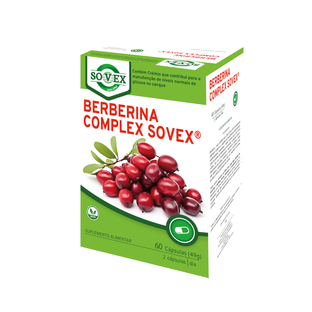 Berberina Complex 60 caps Sovex Berberina Complex, suplemento alimentar vegan