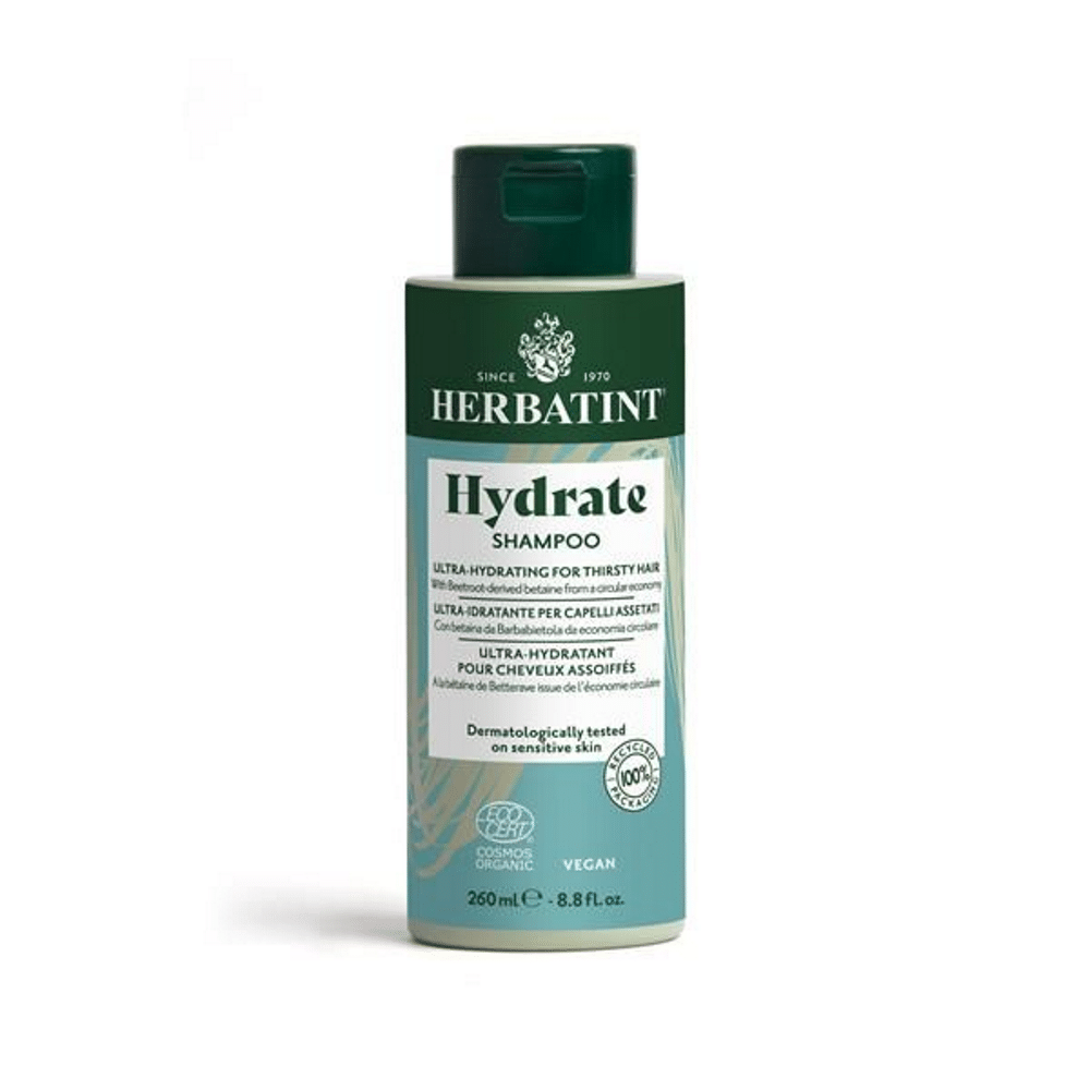 Champô hidratente Hydrate 260ml Herbatint Champô Hidratante Hydrate, com ingredientes biológicos, vegan