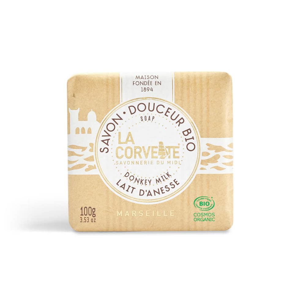 Sabonete Suave de Leite de Burra, com ingredientes biológicos