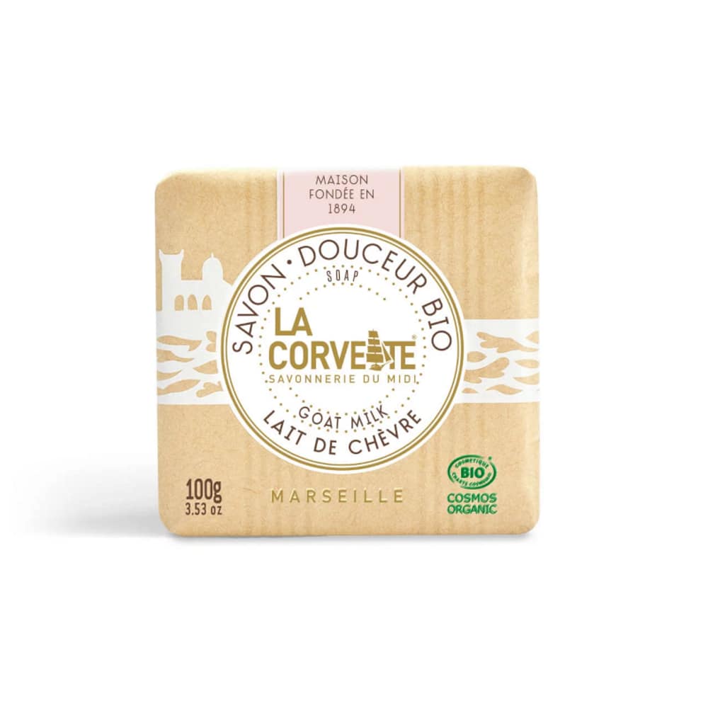 Sabonete Suave de Leite de Cabra, com ingredientes biológicos