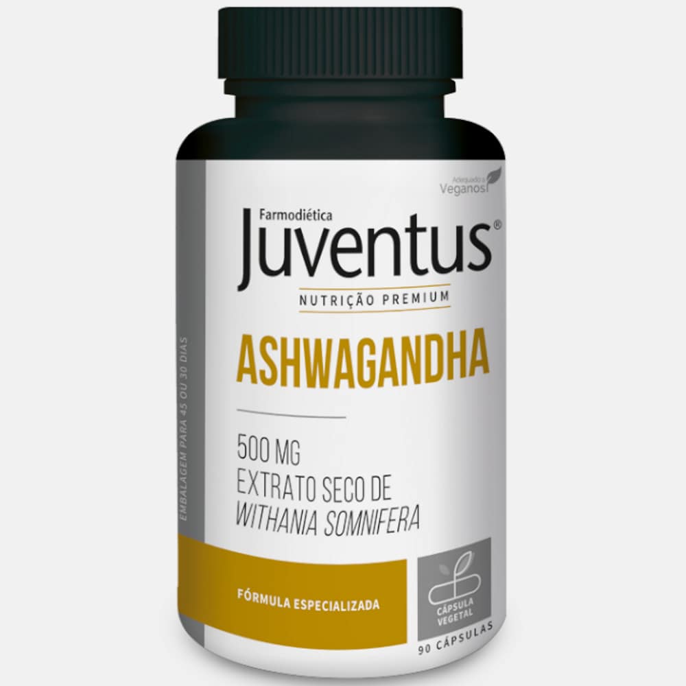 Juventus Premium Ashwagandha 90 caps Farmodietica Ashwagandha, suplemento alimentar vegan