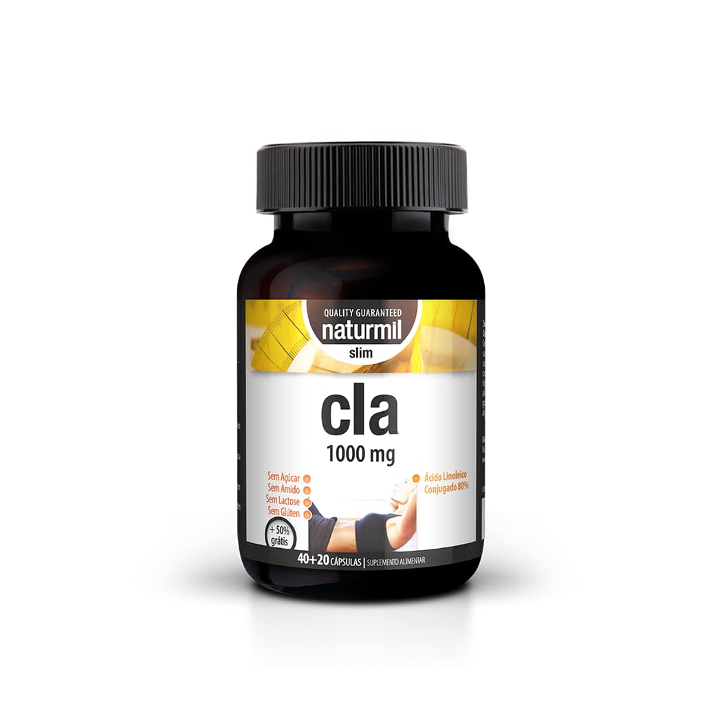 Cla Slim 1000 mg Suplemento Alimentar Naturmil Queimador Cla Slim 1000 mg Suplemento Alimentar Naturmil Queimador