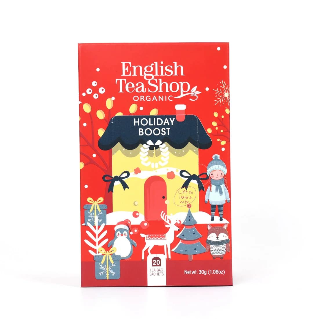 Holiday boost bio 20 saquetas English Tea Shop Holiday Boost Infusão Natal