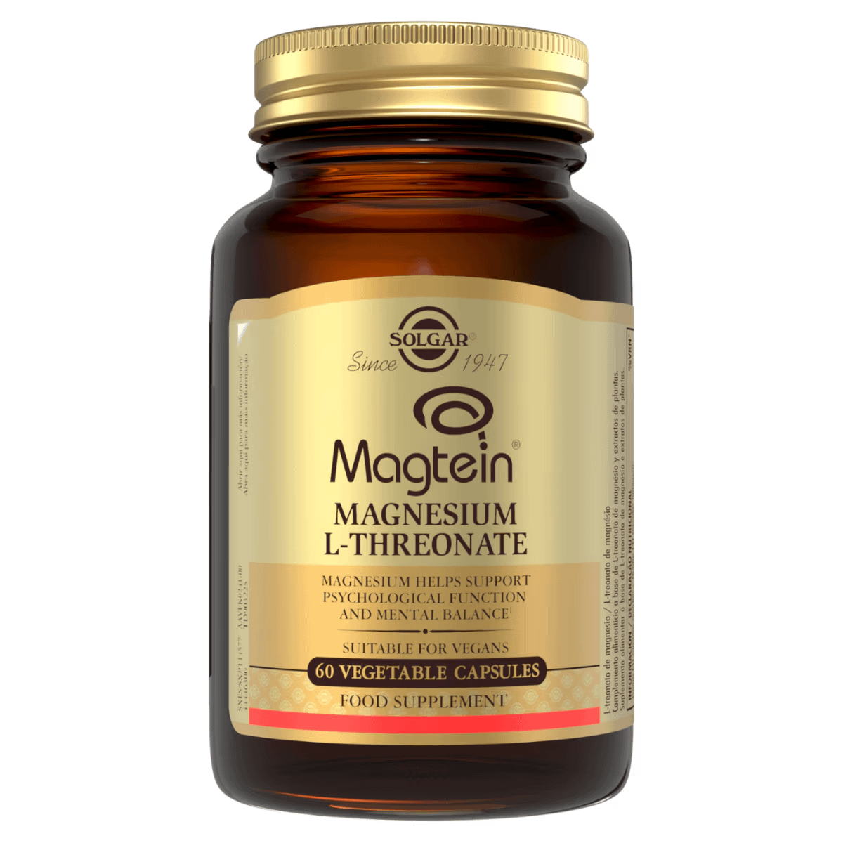 Magtein L-Treonato De Magnesio 60 capsulas vegetais Solgar produto 1 Magtein® L-Treonato de Magnésio