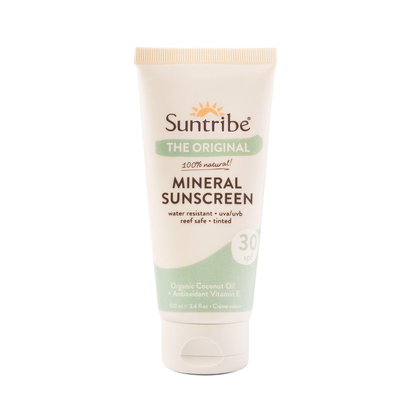 Protetor Solar Mineral Natural corpo rosto FPS 30 100ml Suntribe