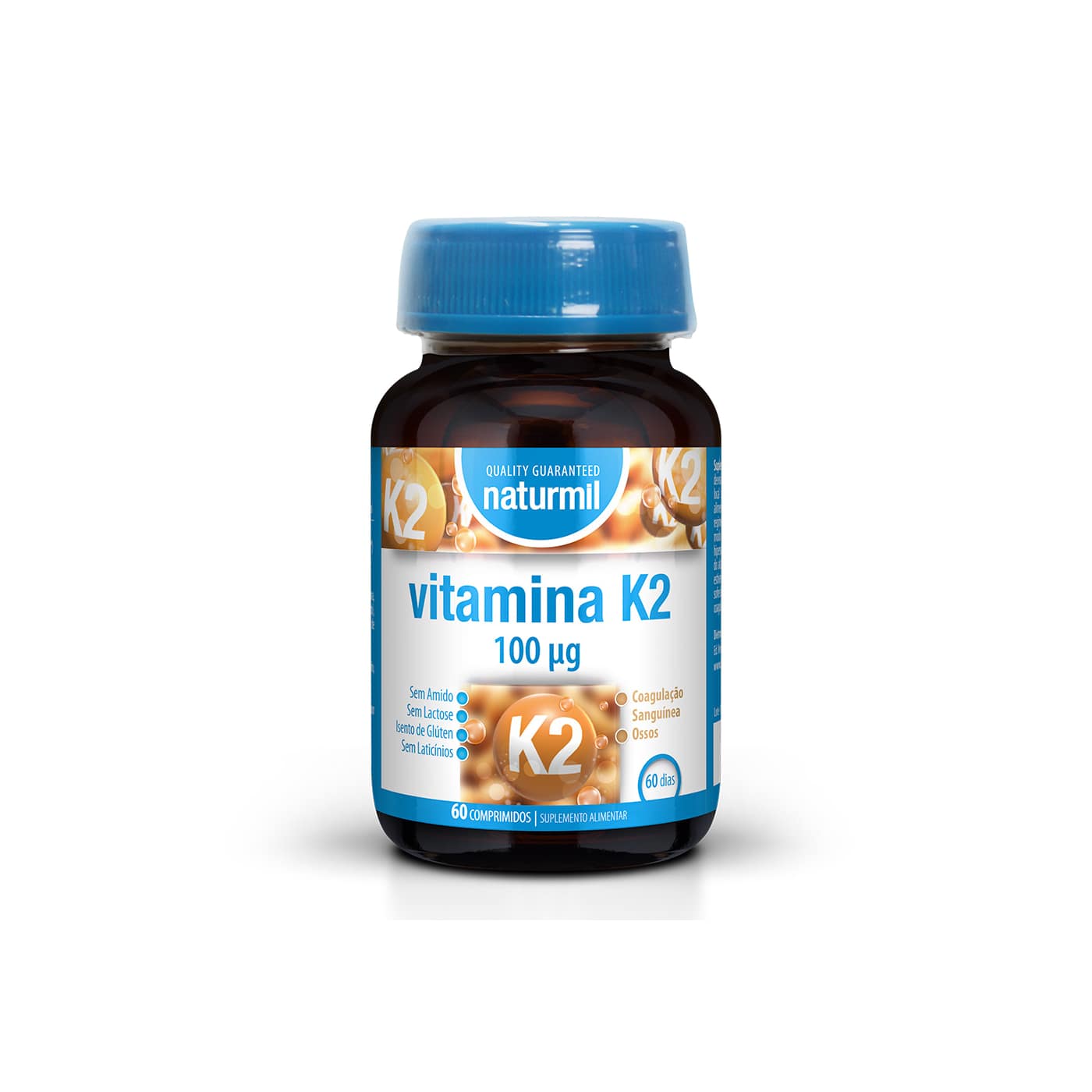 Vitamina K2 Suplemento Alimentar Naturmil Manutenção Óssea Vitamina K2 Suplemento Alimentar Naturmil Manutenção Óssea