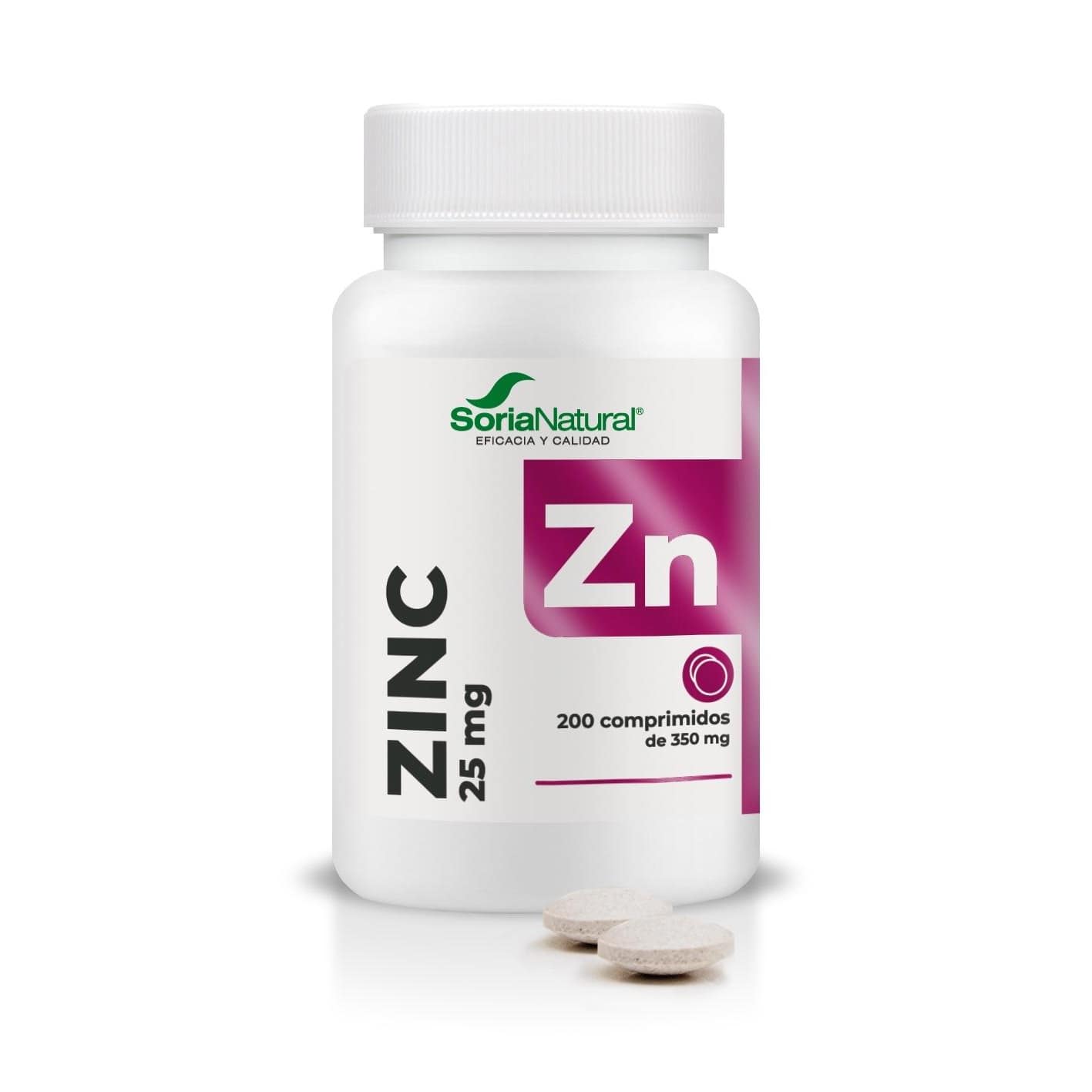 Zinco Libertação Prolongada Soria Natural Comprimidos Sistema Imunitário Vitaminas Suplemento