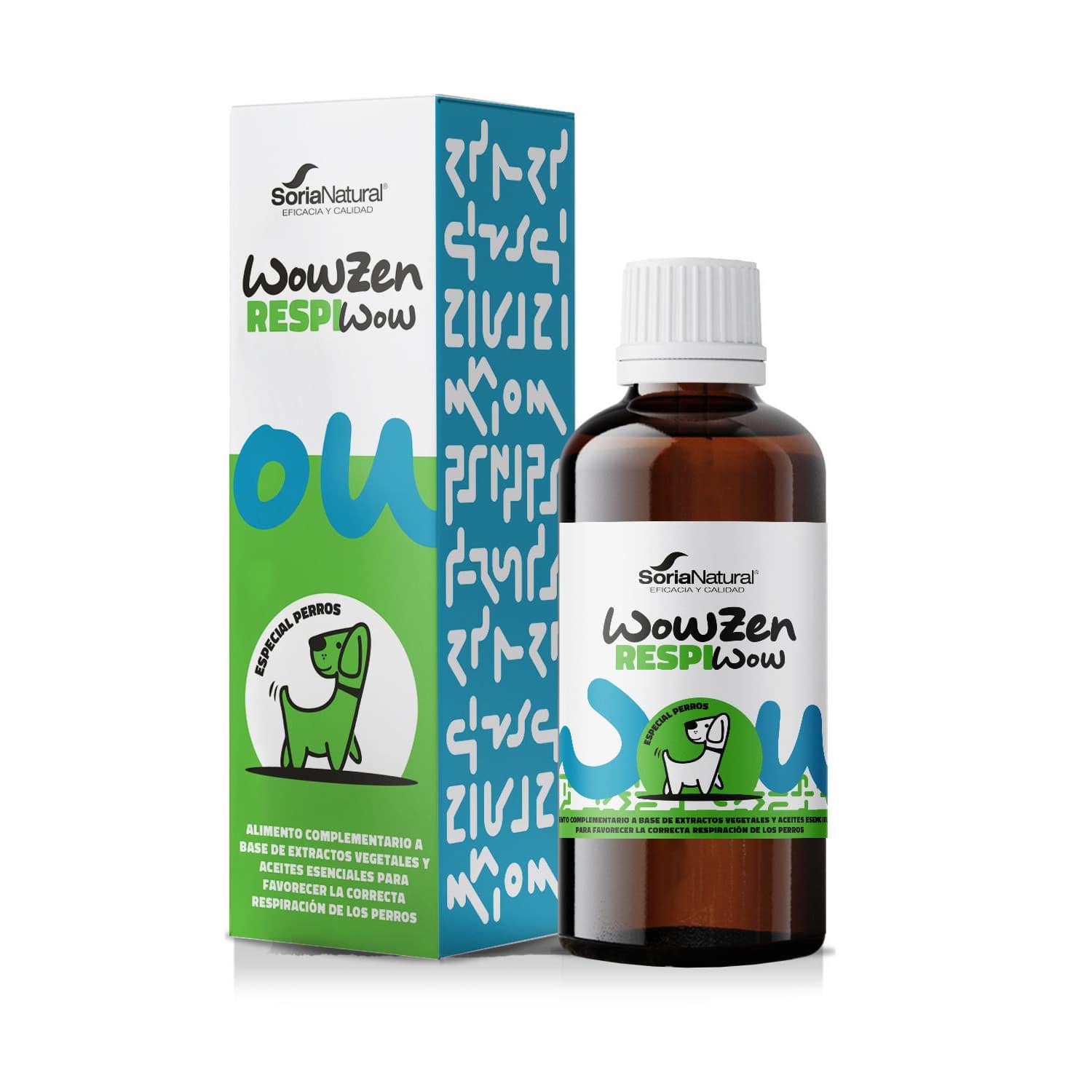 Respiwow Wowzen Soria Natural Cães Sistema Respiratório Suplemento Animais