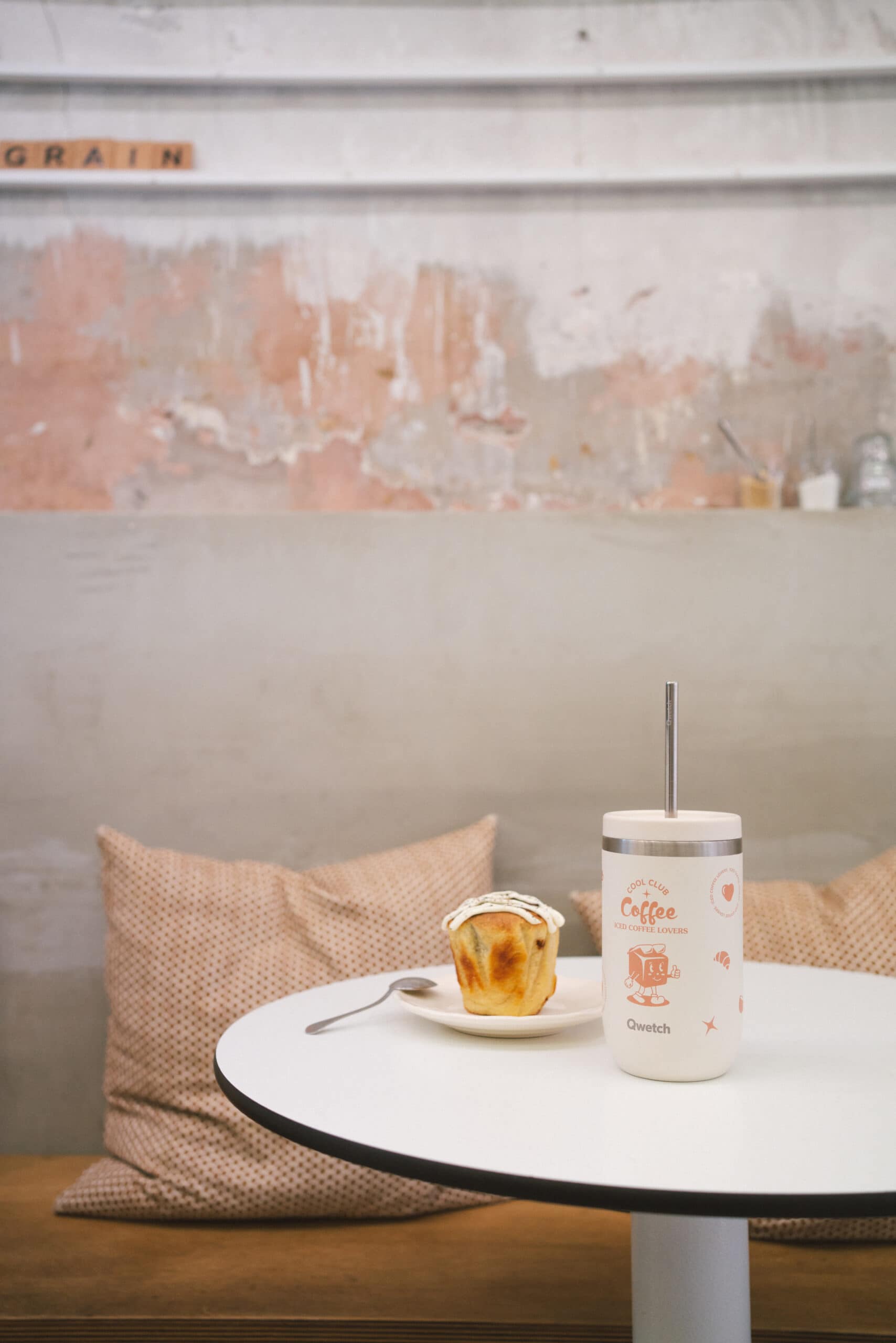 Copo Cool Club Areia detalhe 1