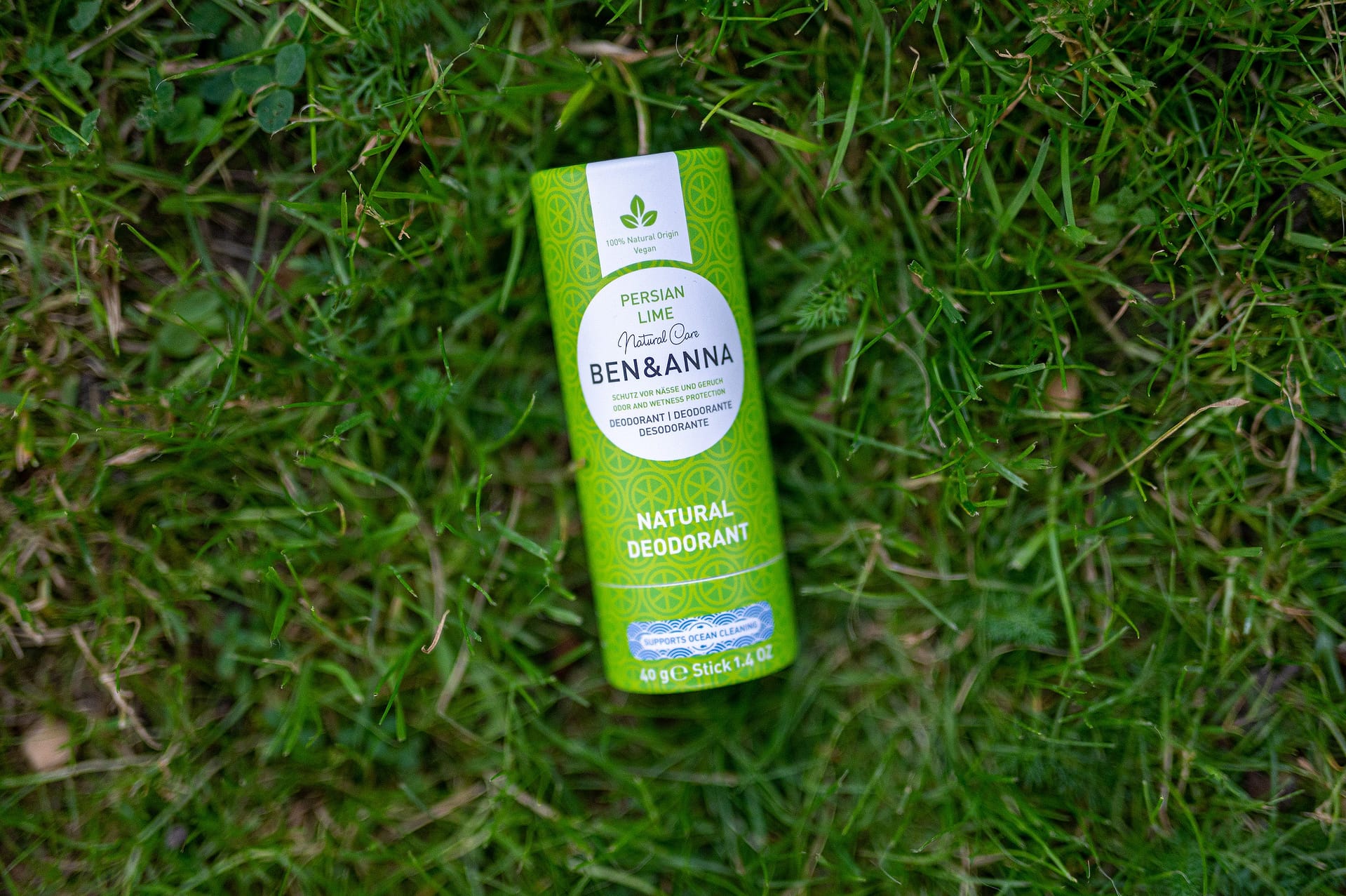 Desodorizante Nat Bicabornato de sódio Tubo de papel Lima Persa 40gr Ben Anna principal Desodorizante Natural à base de Bicarbonato de Sódio - Lima Persa - Image 1