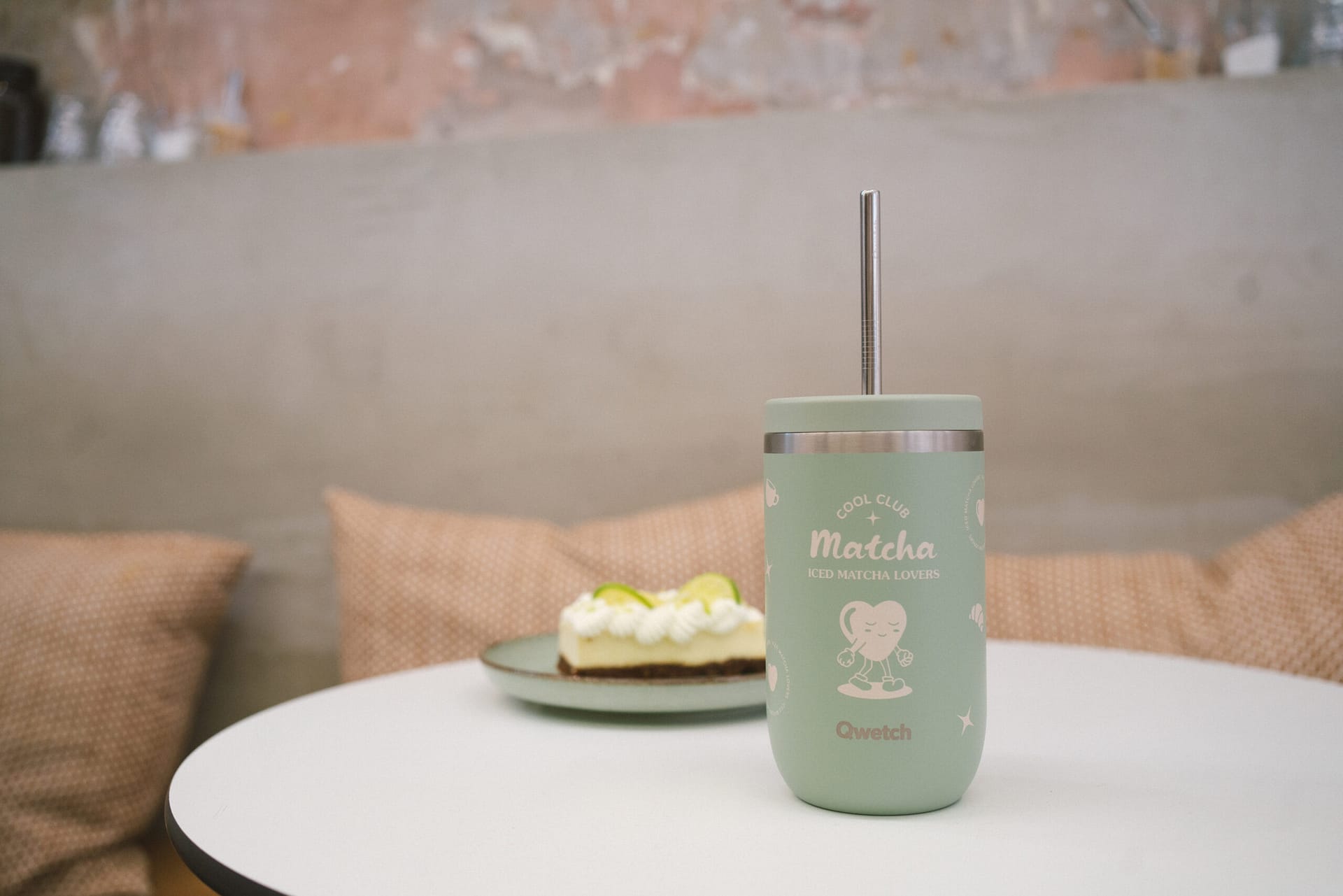 Copo Cool Club verde detalhe 1