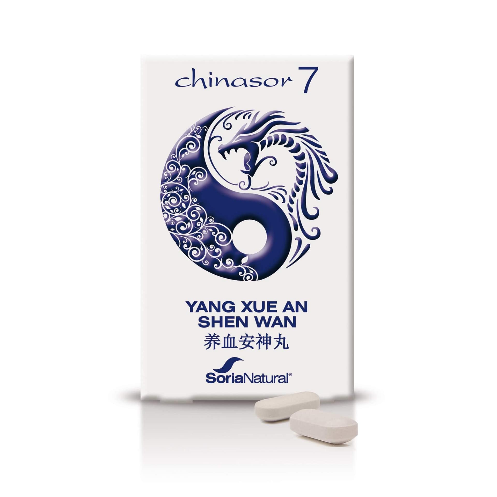 Chinasor 7 YANG XUE AN SHEN WAN Soria Natural Suplementos Alimentares Shen Relaxamento Medicina Chinesa