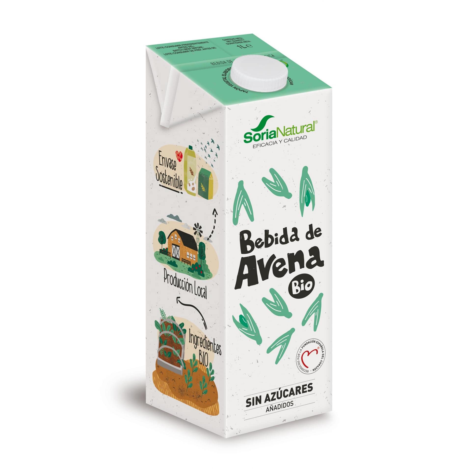 Bebida Aveia Biológica Soria Natural Alimentação