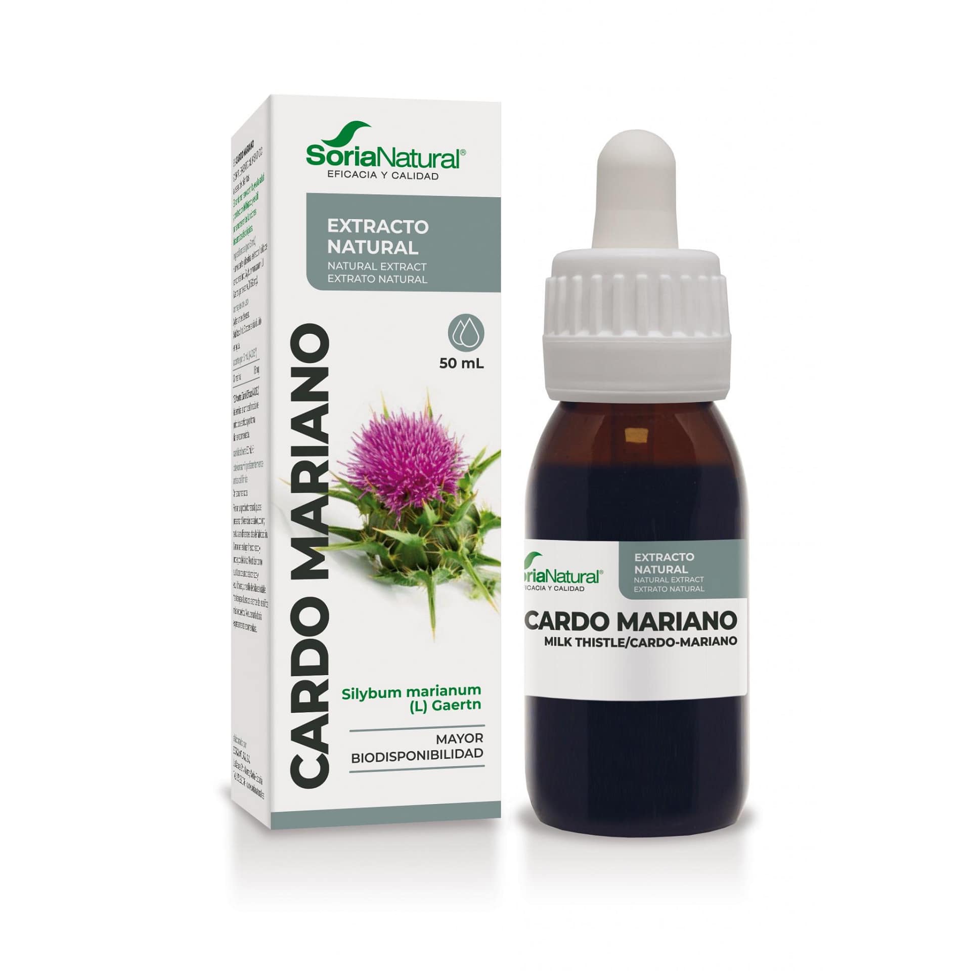 Extrato Cardo Mariano Soria Natural Proteção Hepática
