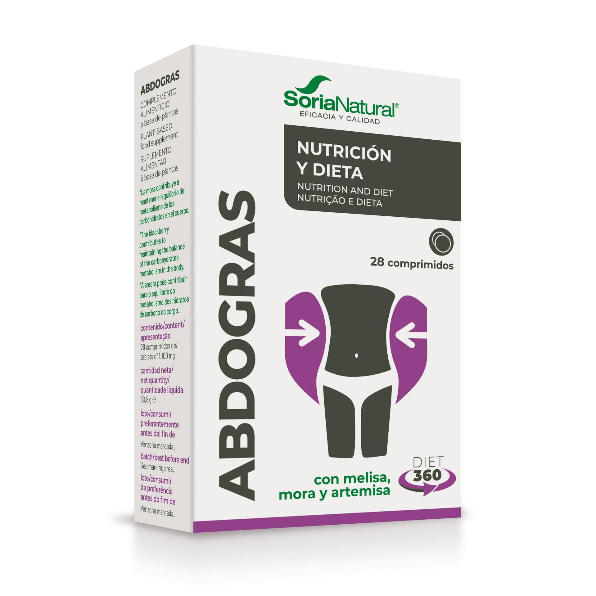 Abdográs Soria Natural Gordura Abdominal Dieta Suplemento
