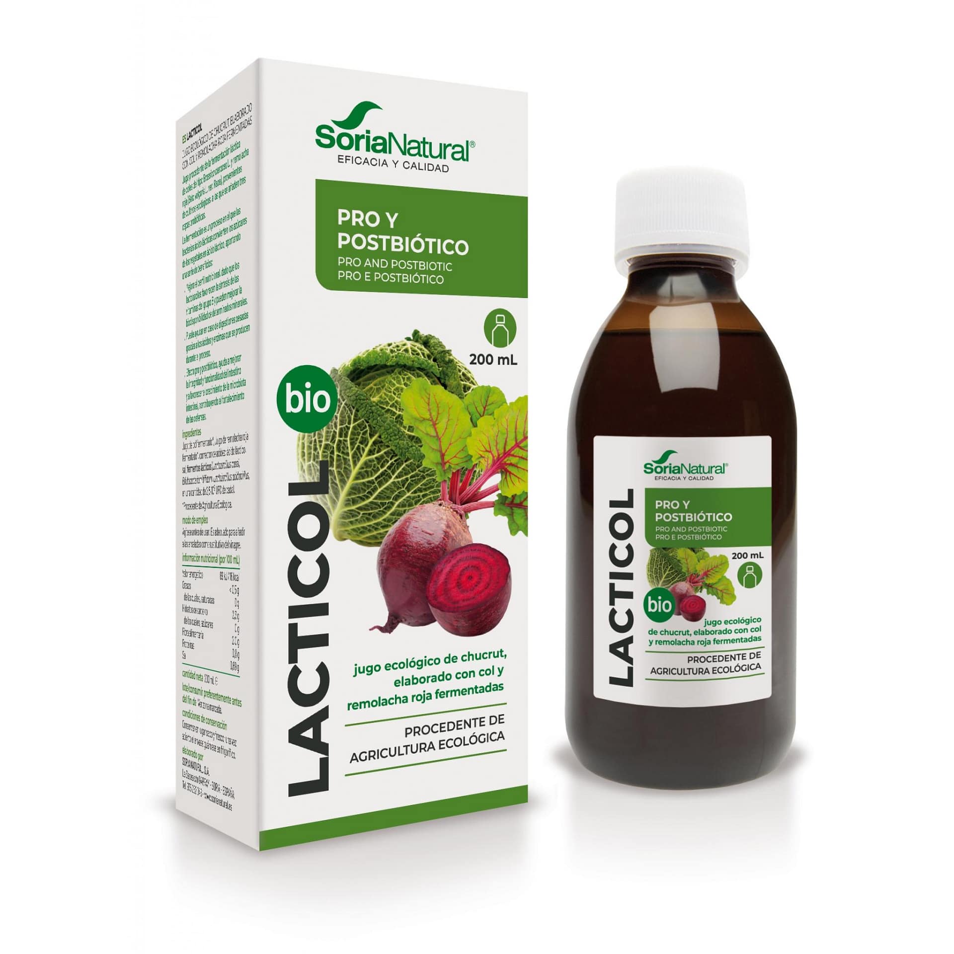 Lacticol Biológico Soria Natural Suplemento Alimentar Vinagre Digestão Lacticol Biológico Soria Natural Suplemento Alimentar Vinagre Digestão