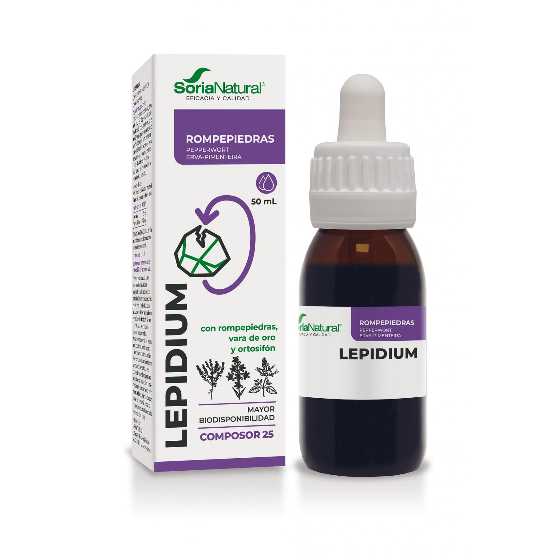 Lepidium Composor 25 Soria Natural Sistema Urinário Diurético