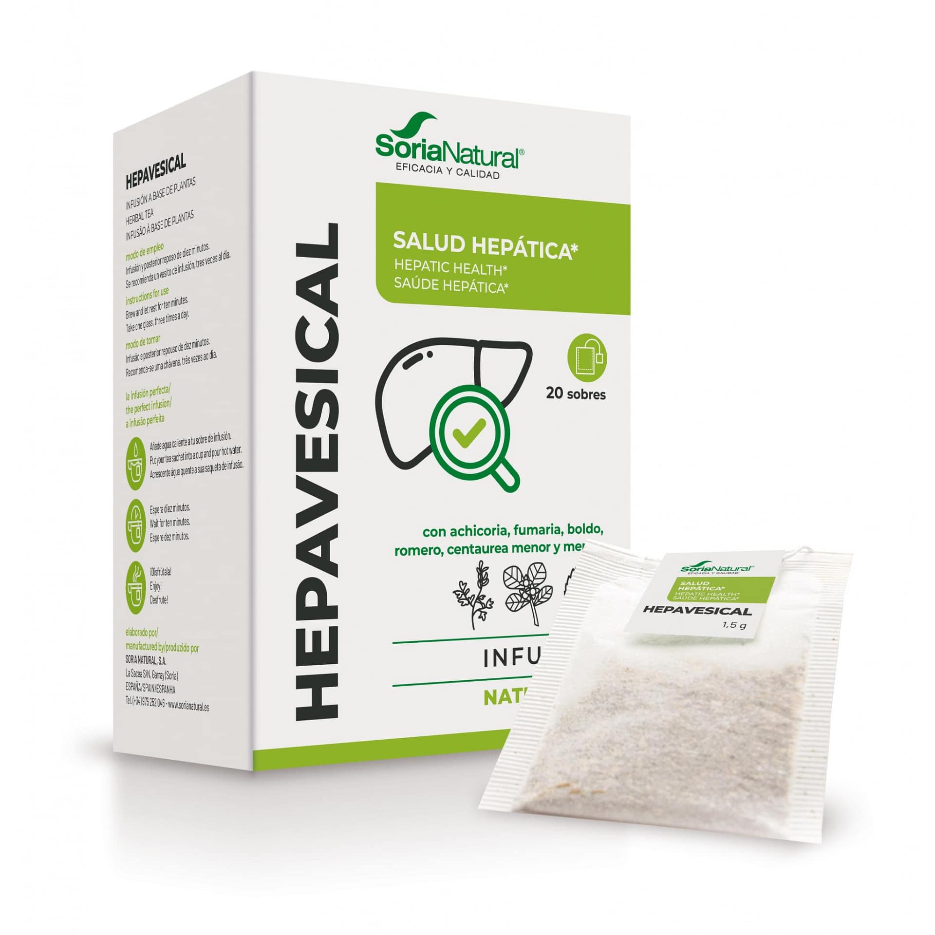 Hepavesical Natusor 01 Soria Natural Infusão Chá Saúde Hepática Fígado