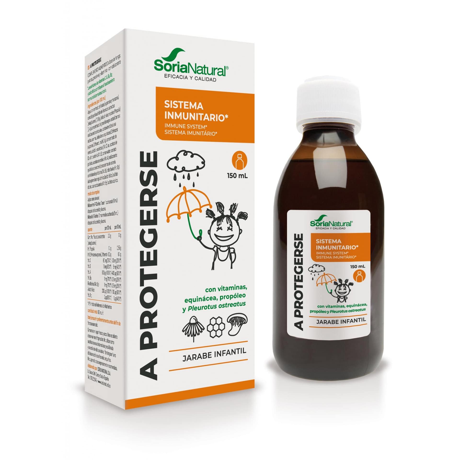 A Proteger! Soria Natural Suplemento Alimentar Xarope Crianças Sistema Imunitário A Proteger! Soria Natural Suplemento Alimentar Xarope Crianças Sistema Imunitário