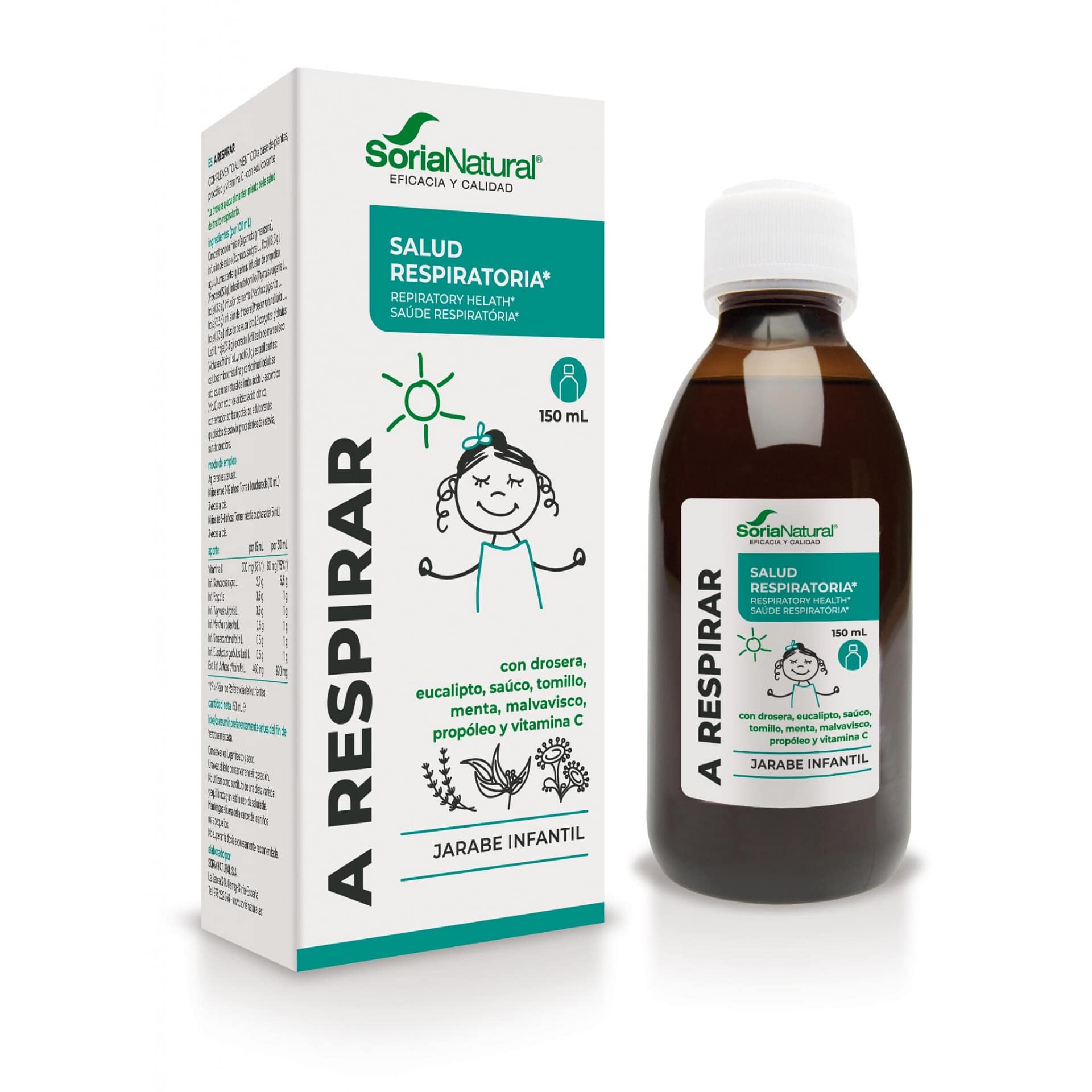 A Respirar Bem! Soria Natural Xarope Suplemento Alimentar Sistema Respiratório