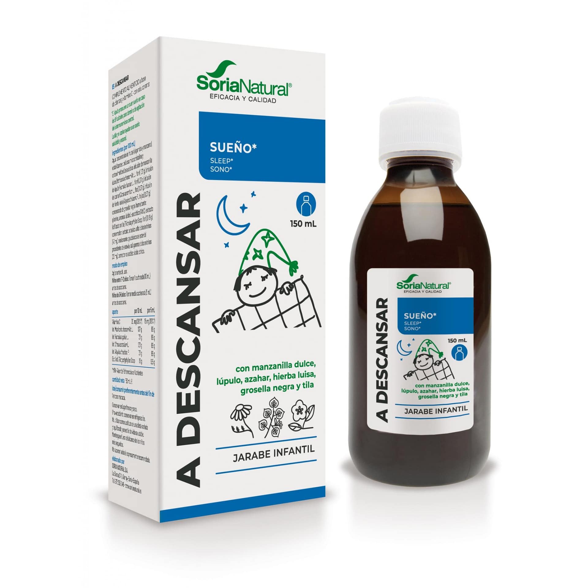 A descansar Soria Natural Suplemento Alimentar Sono Xarope