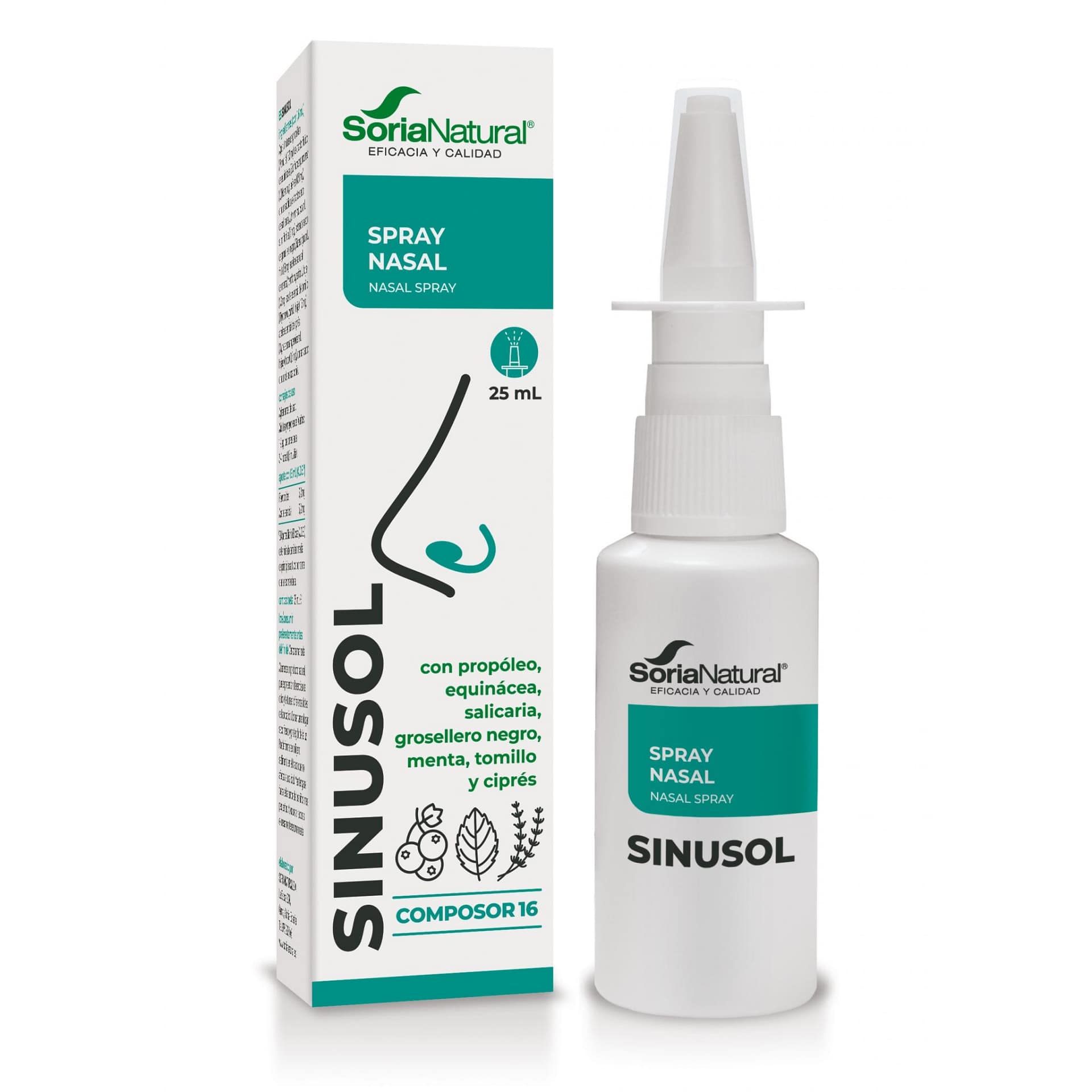 Sinusol Composor 16 Soria Natural Congestão Nasal