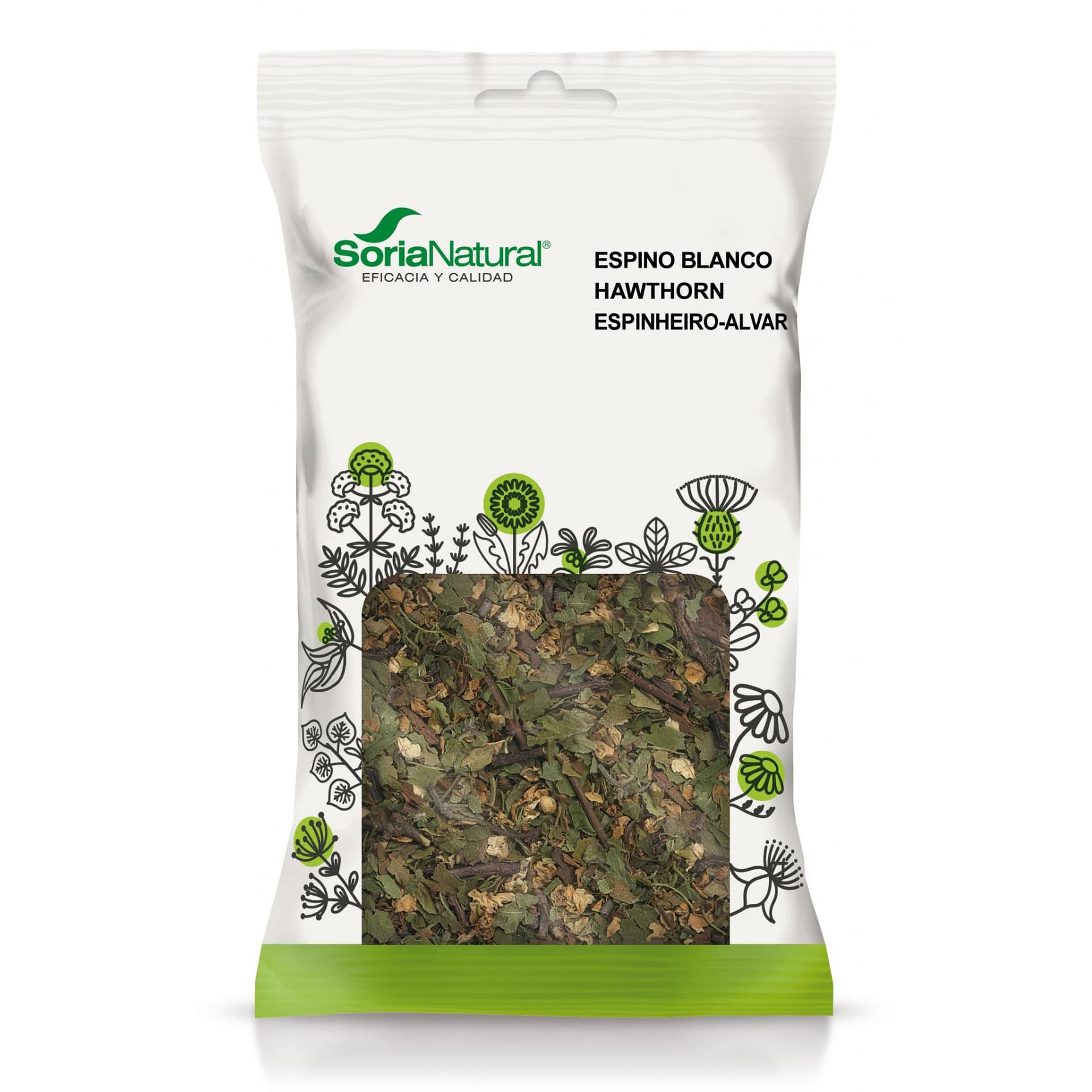 Espinheiro-Alvar Bolsa Soria Natural Planta Coração Suplemento Alimentar