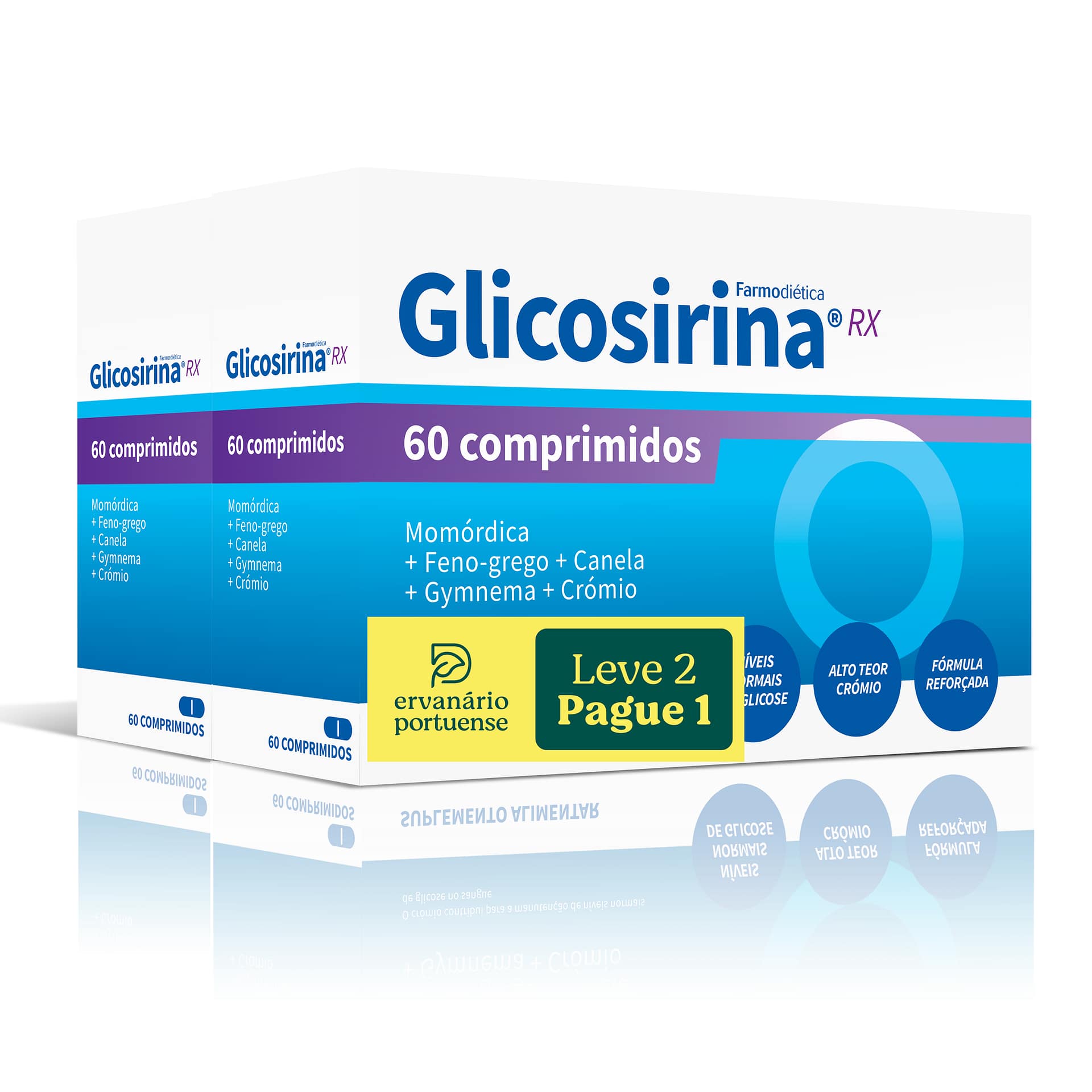 Pack Glicositina RX 60 comprimidos Farmodiética Leve 2 pague 1 Glicosirina Rx Leve 2 Pague 1 - Image 1