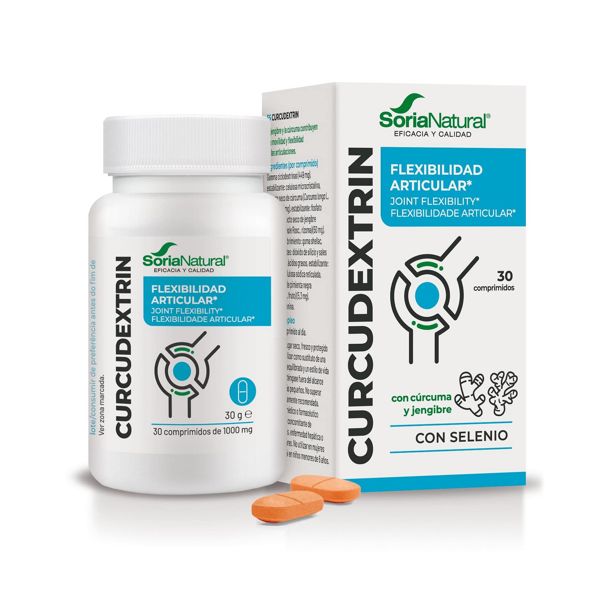 Curcudextrin 30 comprimidos SoriaNatural principal Curcudextrin - Image 1