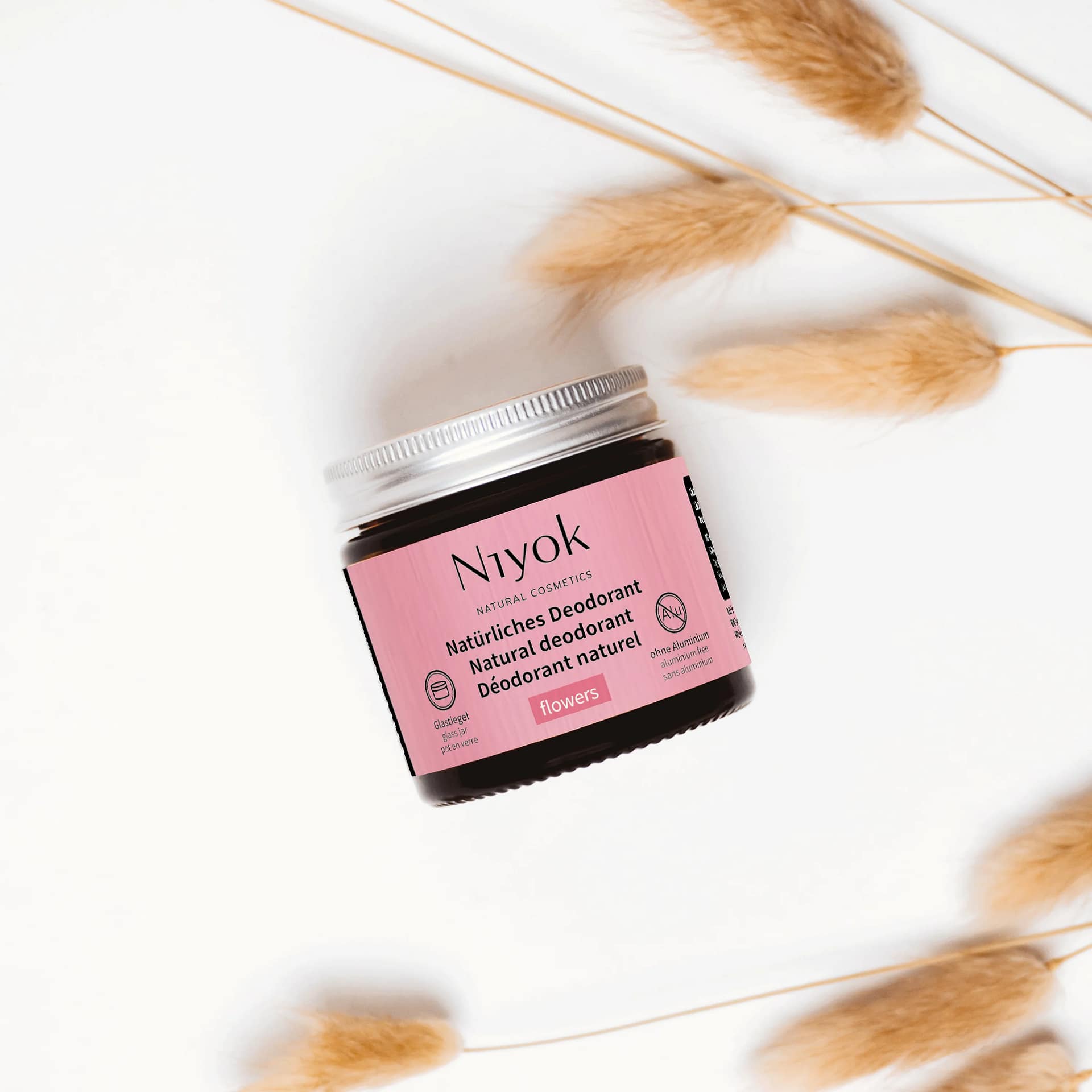 Creme Desodorizante Natural Flowers (floral e doce) Niyok capa 2 Creme Desodorizante Natural Flowers - Image 1