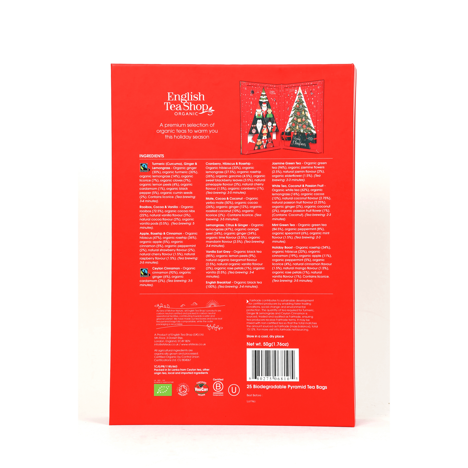 Calendário Advento Tea Book vermelho - Image 6