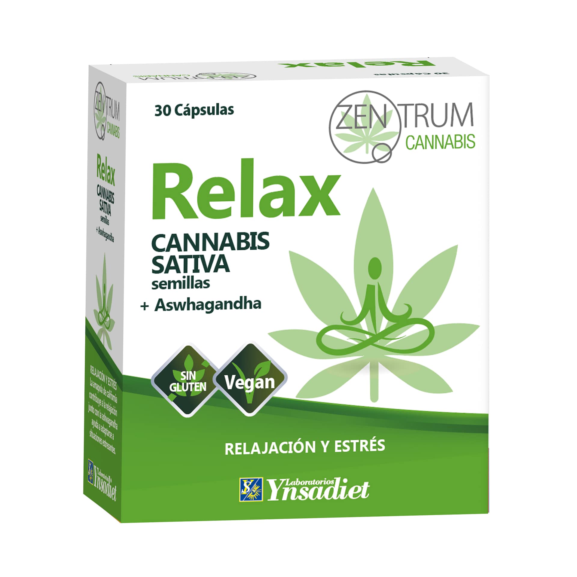 Relax Cannabis Sativa Sementes + Ashwagandha Ynsadiet Suplemento Alimentar Sistema Nervoso Relax Cannabis Sativa Sementes + Ashwagandha Ynsadiet Suplemento Alimentar Sistema Nervoso