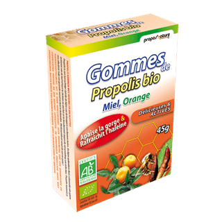 Gomas de Própolis Biológico - Mel, Laranja, biológico