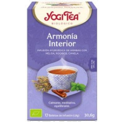 Infusão Harmonia Interior, biológica, sem glúten, vegan