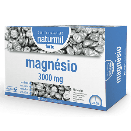 Magnésio 3000 mg, suplemento alimentar sem açúcar, sem amido, sem glúten, sem lactose, vegan