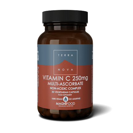 Vitamin C Multi-Ascorbate Non Acidic Complex Suplemento Alimentar terranova