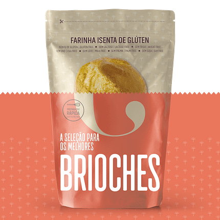 Farinha Brioche Vegan, sem glúten, sem lactose